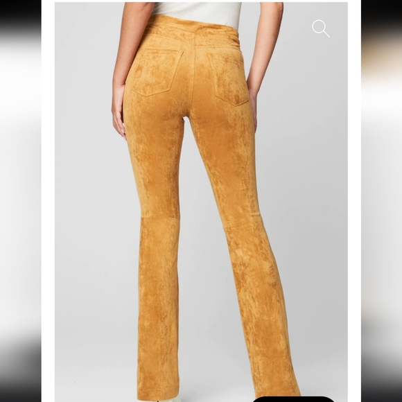 5. NWT BLANK NYC FAUX SUEDE TOASTED CARAMEL PANTS SIZE 24 - Picture 4 of 9